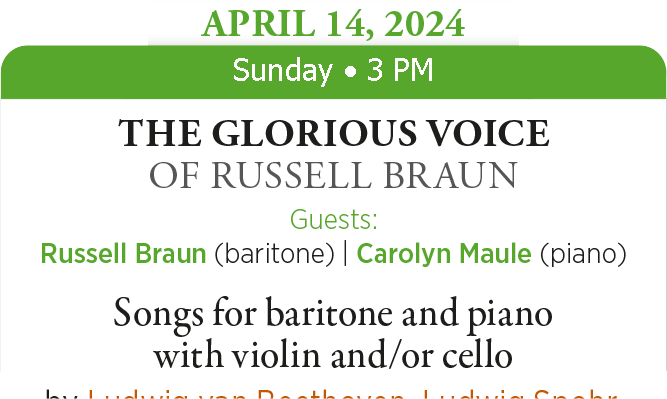 The Glorious Voice of Russell Braun          -> FOR MORE INFOS CLICK HERE